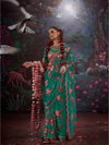Madhuban Gold Simmer Embroidery Ladies Saree Wholesale Market In Surat